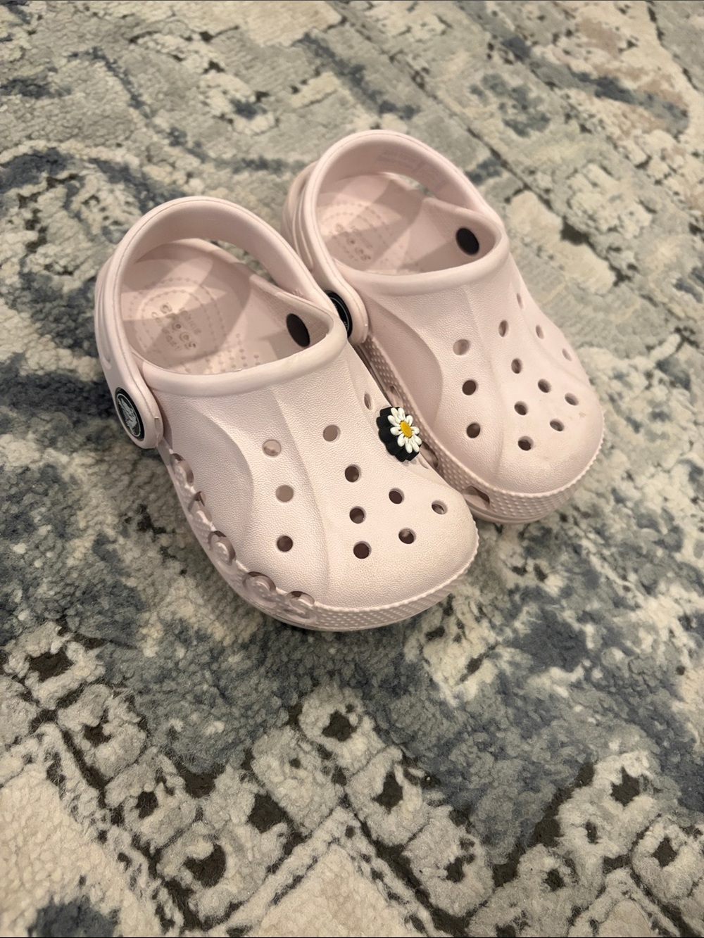 Kids Lightweight Slip-On Crocs in Light Pink